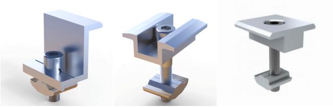 Solar panel clamps
