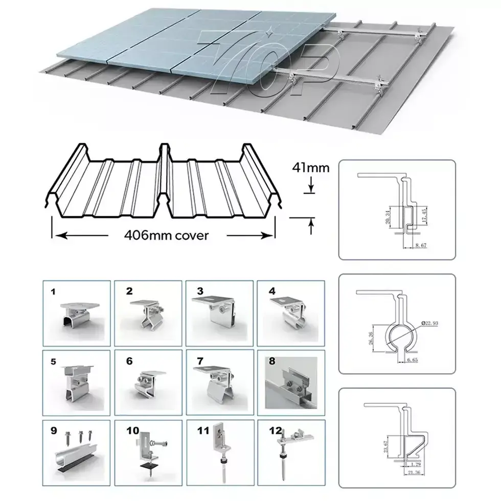 Klip Lok Solar Mounting