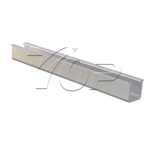 U type Aluminum rail for solar panel mounting System
